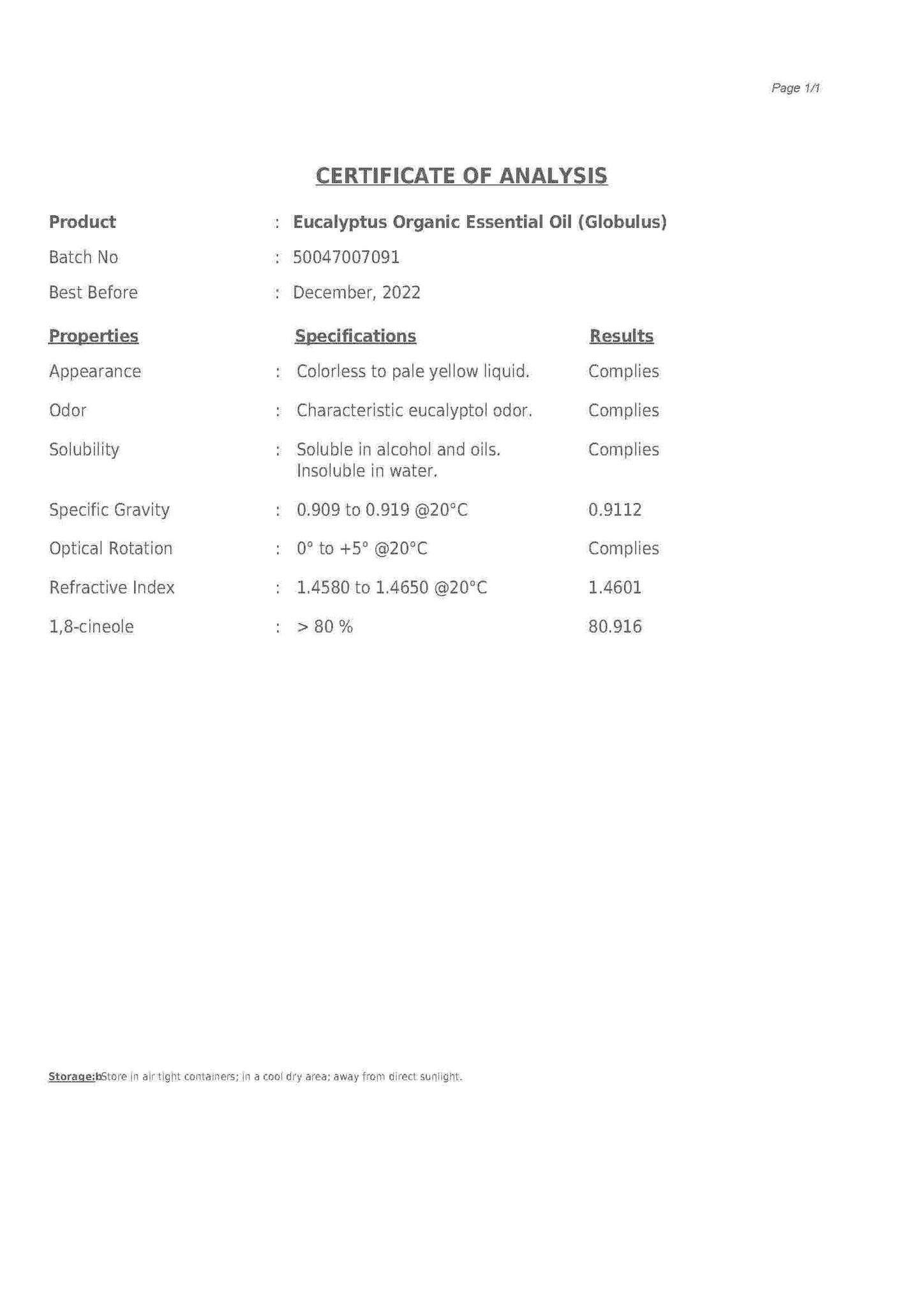 Eucalyptus Globulus (Organic) - Retail - The Dogwood Trading Cooperative